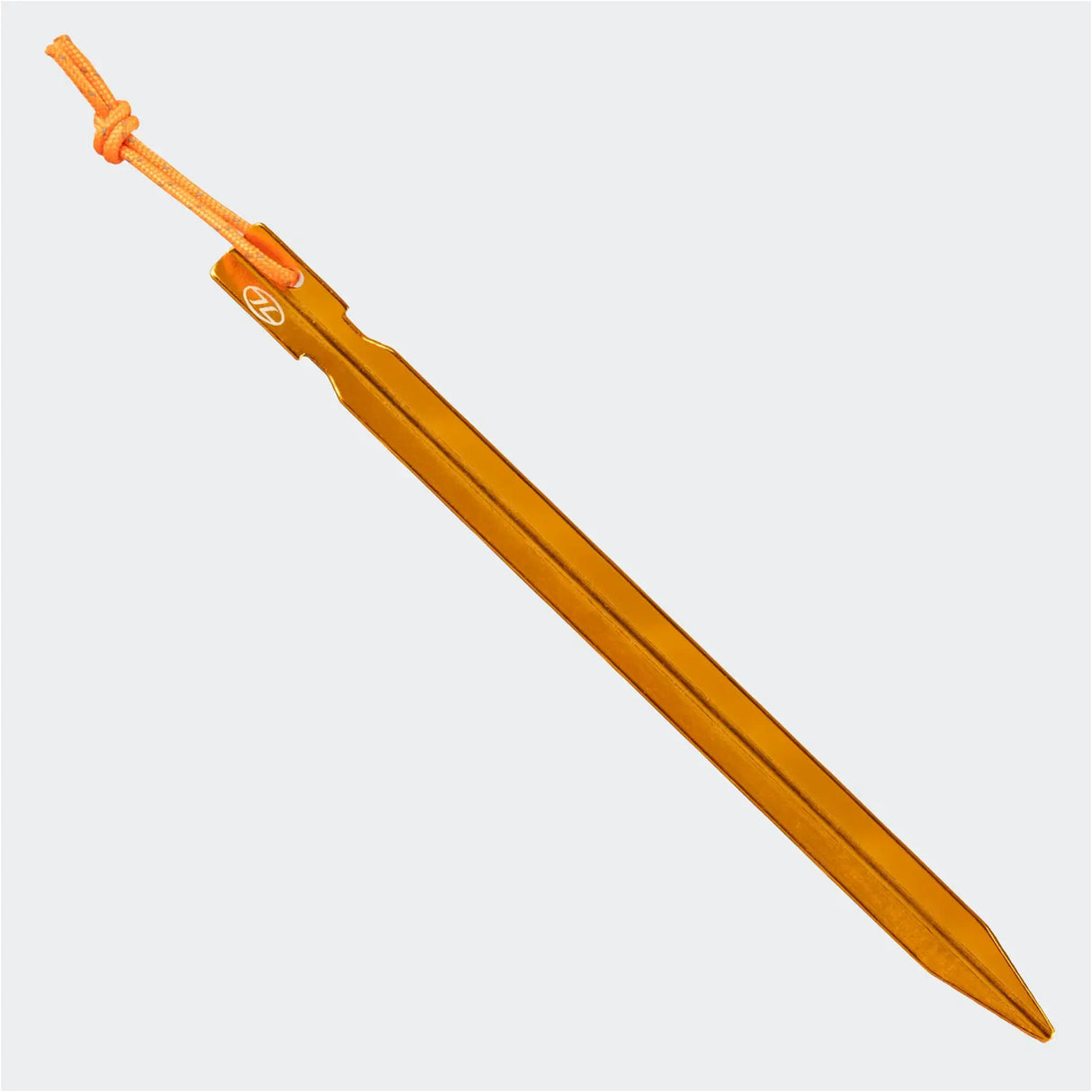 Highlander Arrow Aluminium Tent Pegs - 18cm/7" - Pack of 6 - individually on white background