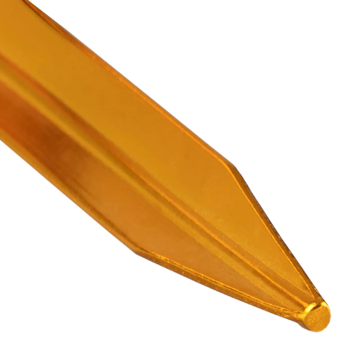 Highlander Arrow Aluminium Tent Pegs - 18cm/7" - Close up of tip