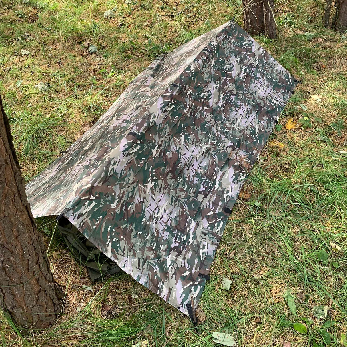Highlander Basha Tarp - 2.5m x 1.7m - Ripstop Waterproof Shelter 5000mm