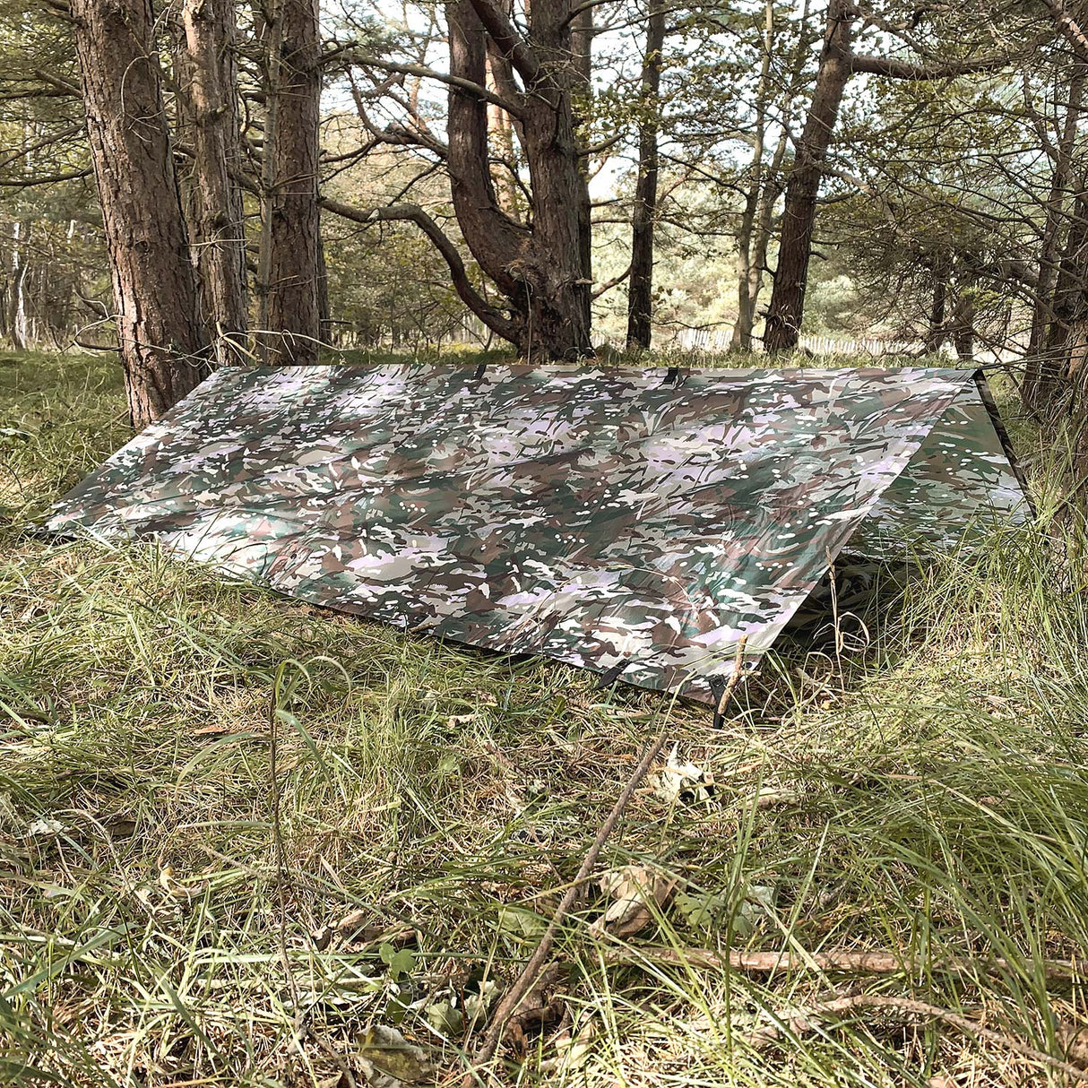 Highlander Basha Tarp - 2.5m x 1.7m - Ripstop Waterproof Shelter 5000mm