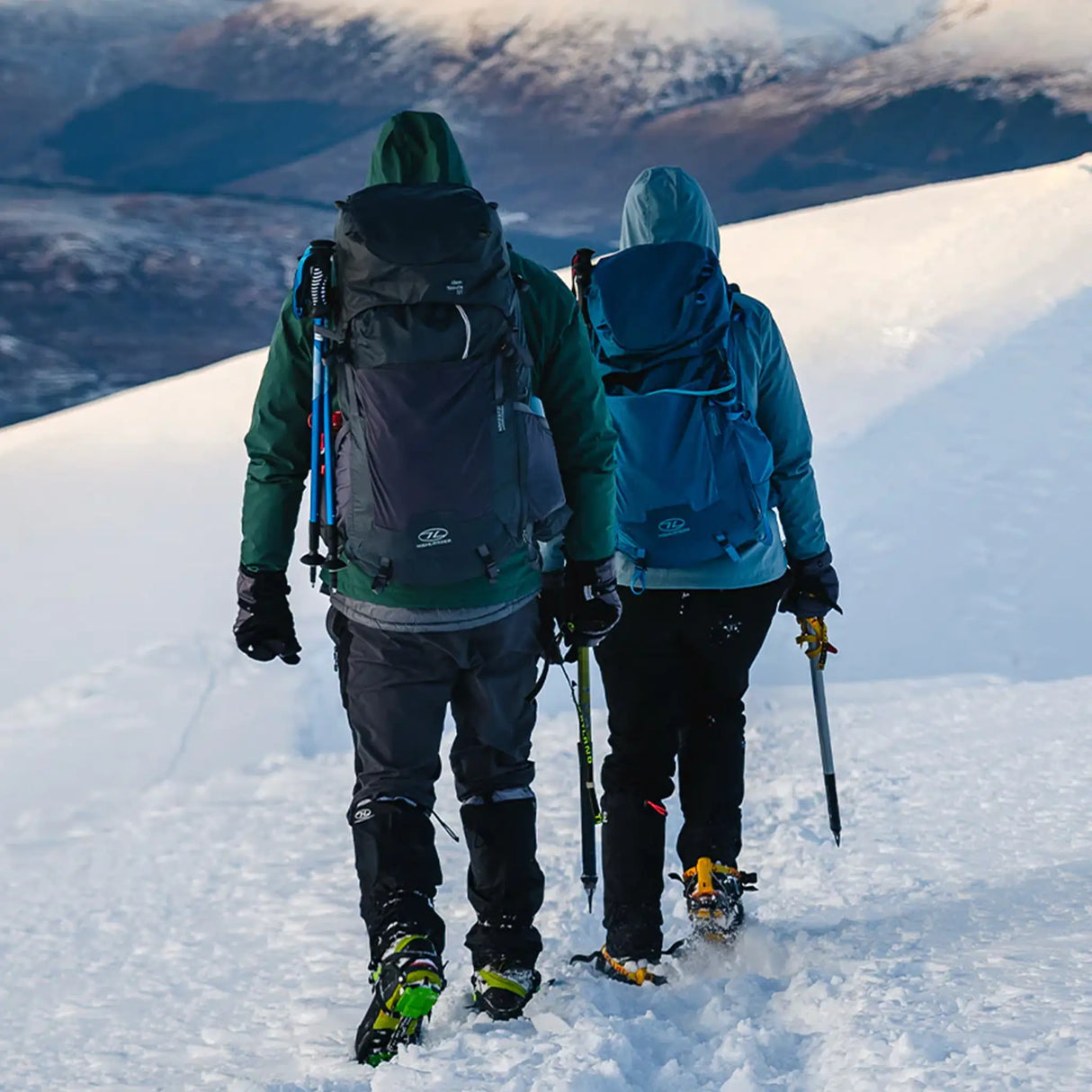 Highlander Ben Nevis Rucksack 52L in the outdoors for trekking