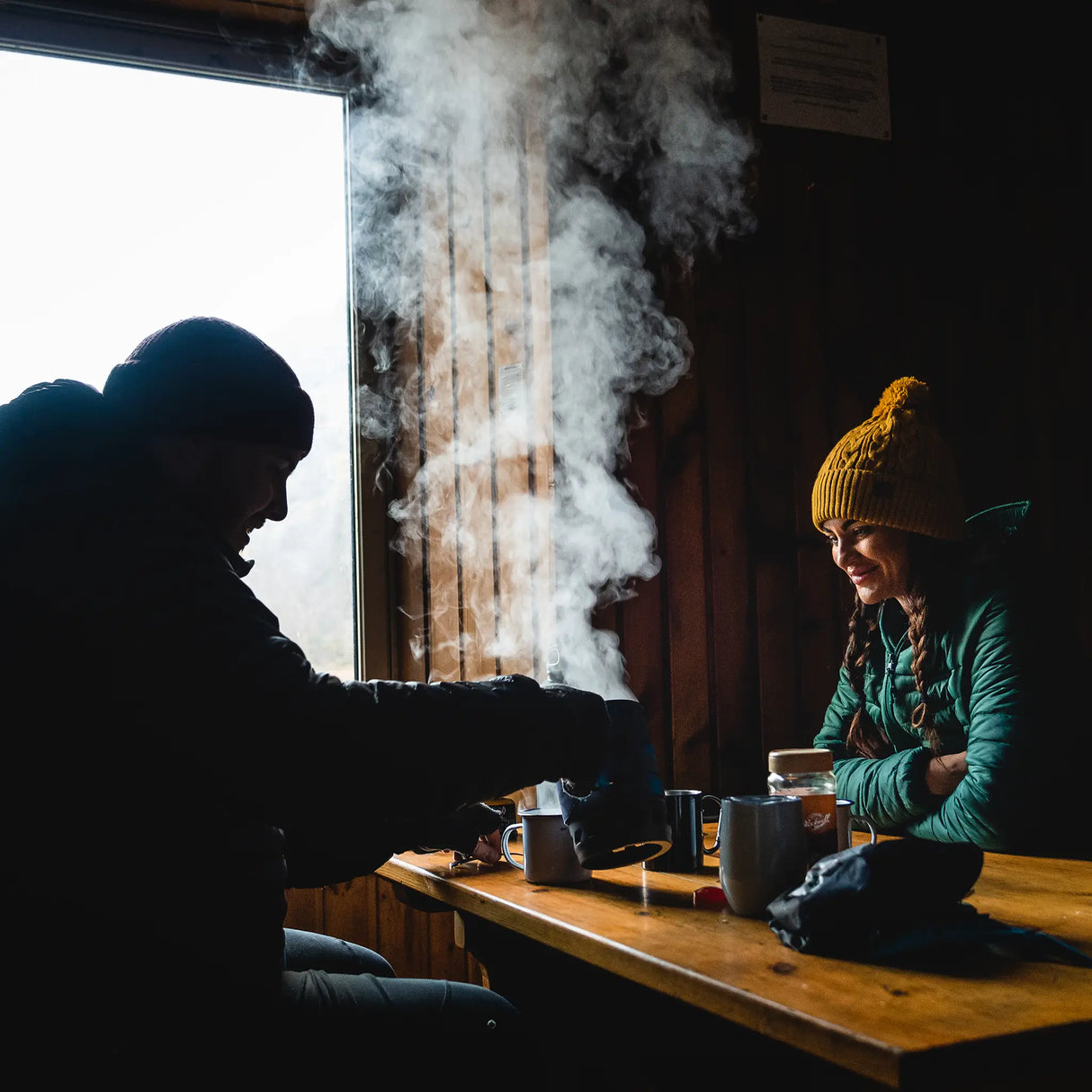 Highlander Blade Fastboil 3 Camping Gas Stove 1.1L in blue lifestyle for camping