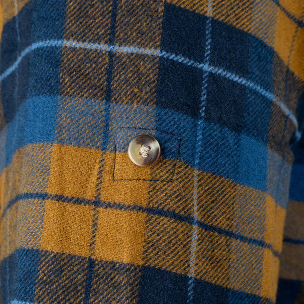 Jack Pyke Bleasdale Heavy Flannel Shirt Navy Russet