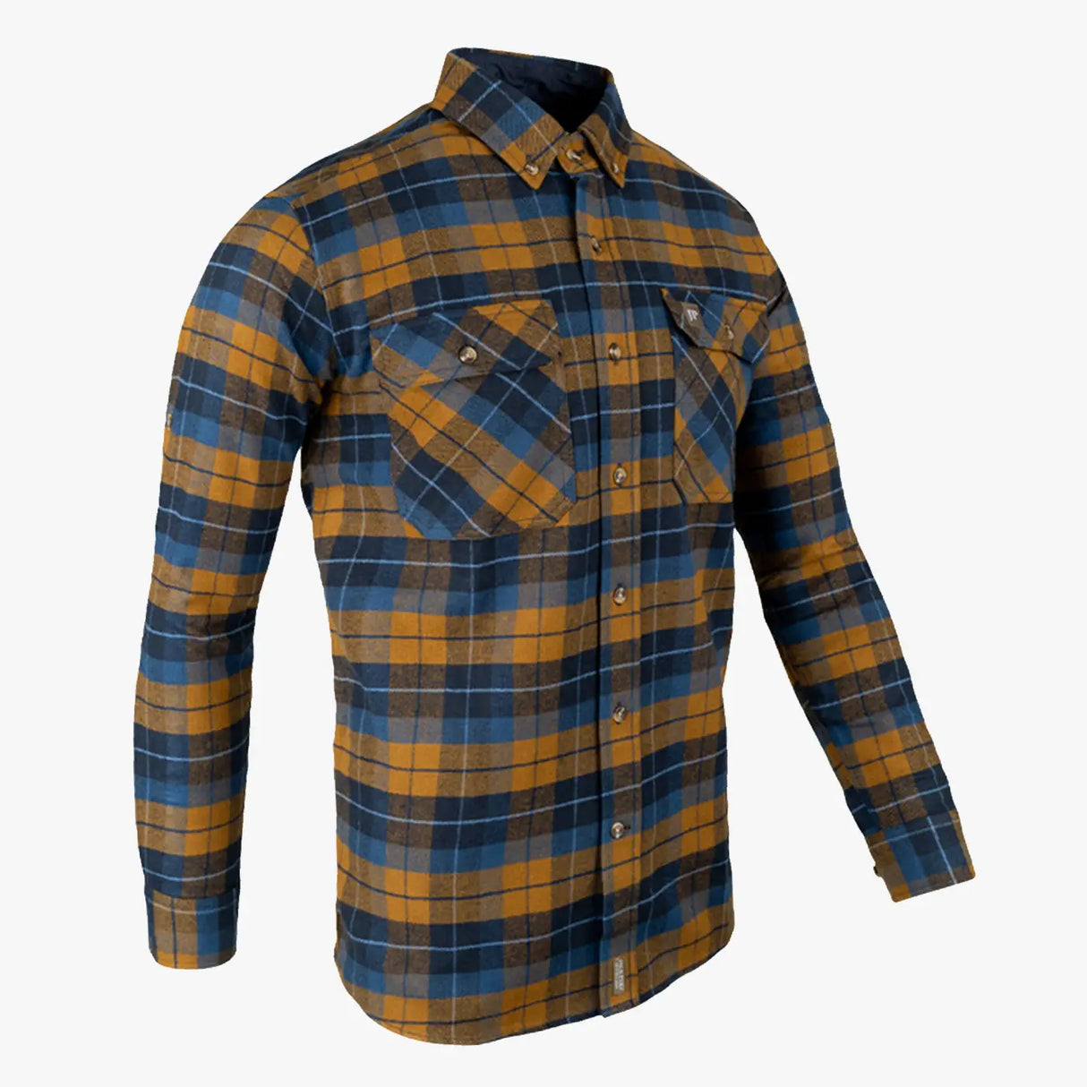 Jack Pyke Bleasdale Heavy Flannel Shirt Navy Russet