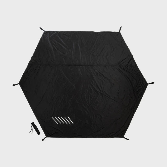 Snugpak Bunker IX Tent Footprint from above on white background