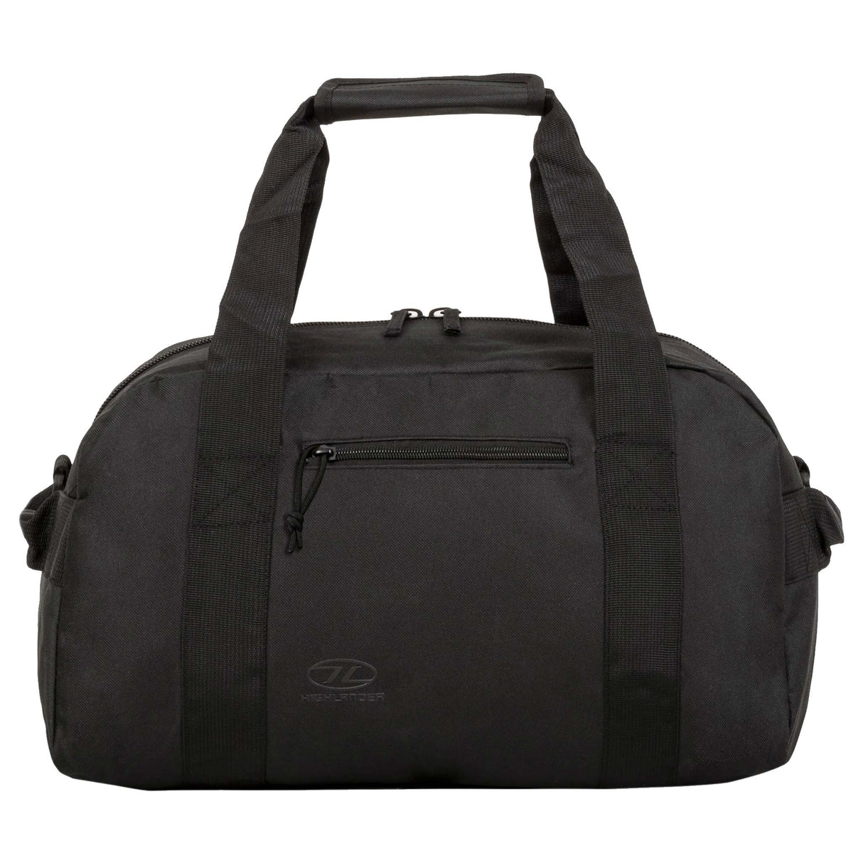 Highlander Cargo Holdall Bag 30L V2 in black from the front on white background