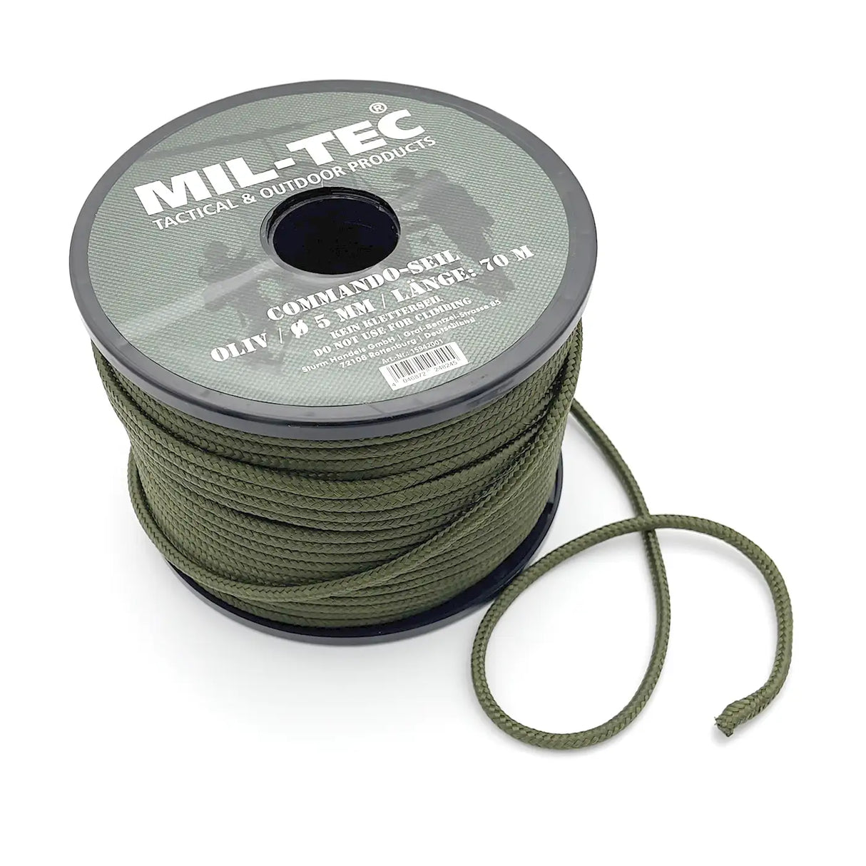 Mil-Tec Commando Cord 5mm x 70m Olive Green | Task Outdoor
