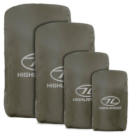 Highlander Duck's Back Rucksack Cover Ranger Green All Sizes | Task Outdoor