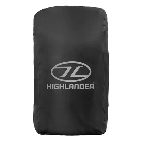 Highlander Duck's Back Rucksack Cover Black Open  | Task Outdoor