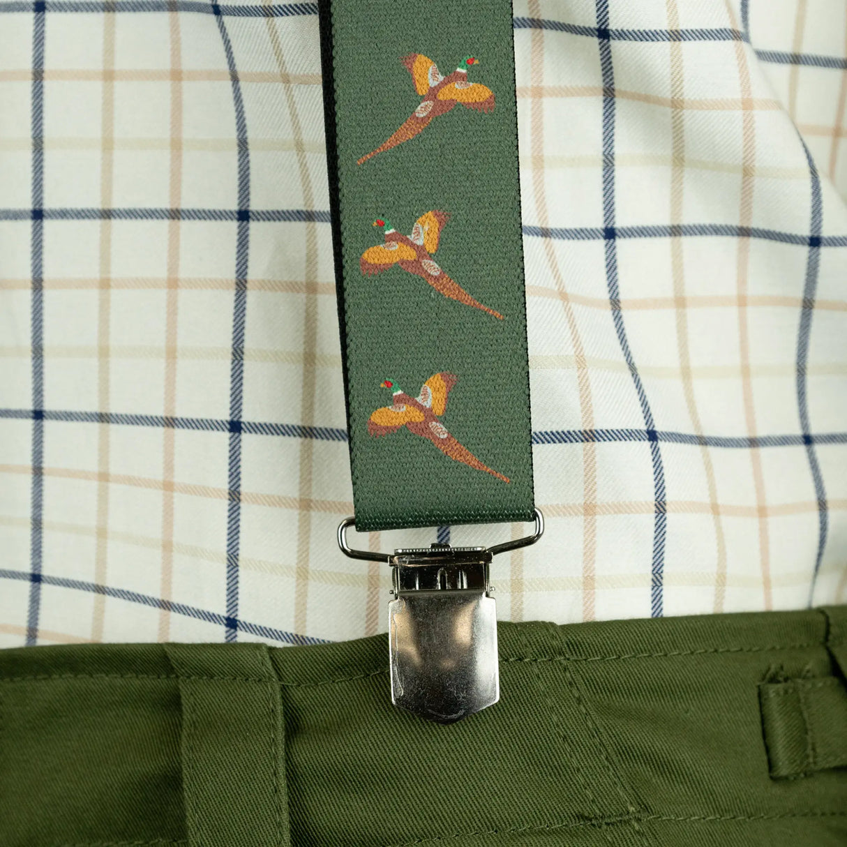 Jack Pyke Elasticated Braces with Pheasants