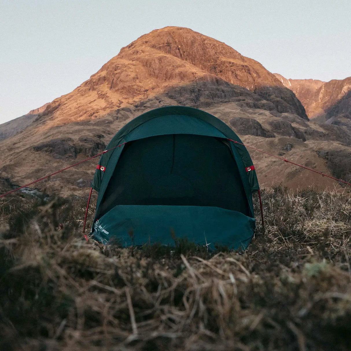 Highlander Falcon Bivvy Tent Pine Lifestyle Pitched Outdoors from Front | Task Outdoor