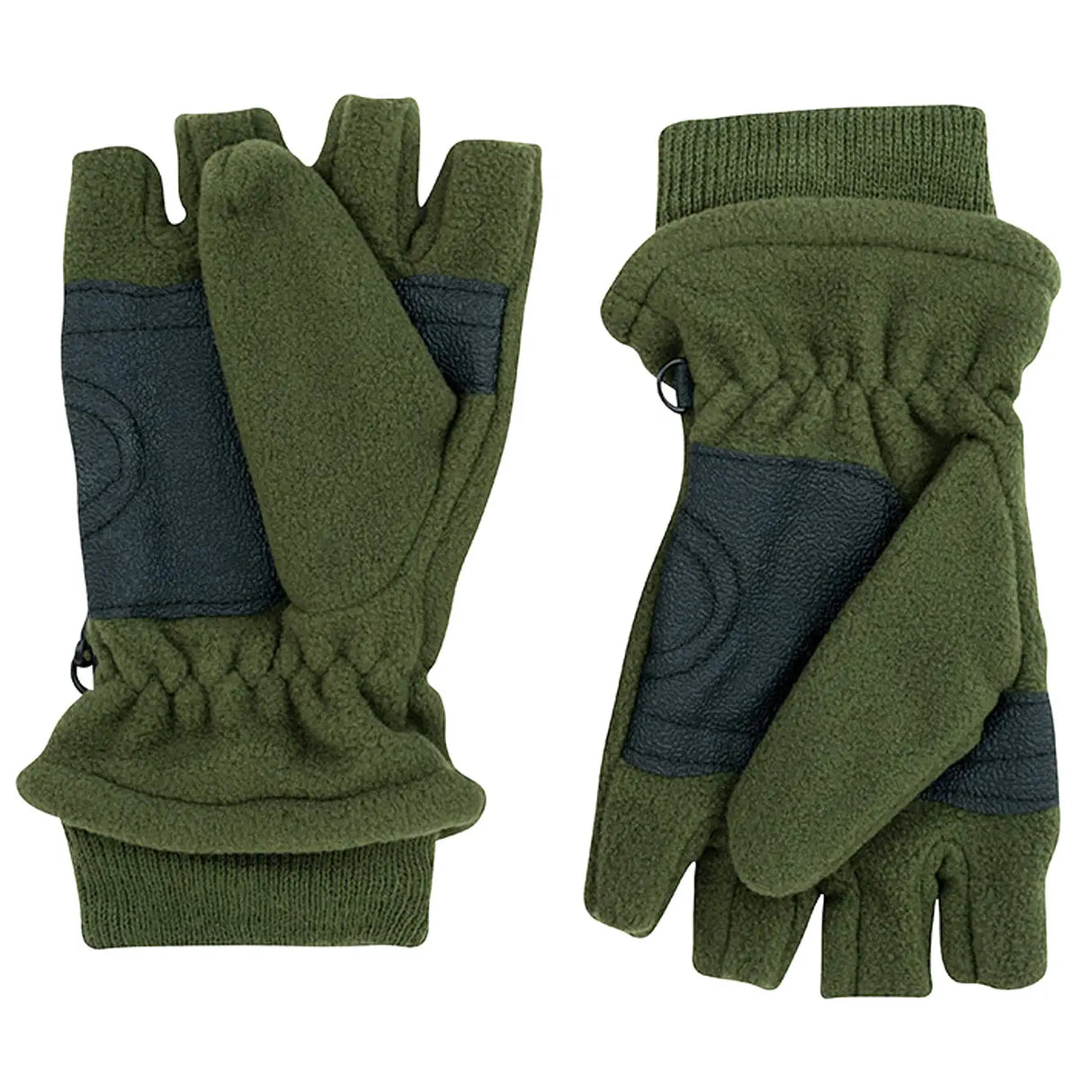 Jack Pyke Fleece Shooters Mitts Olive Green | Task Outdoor