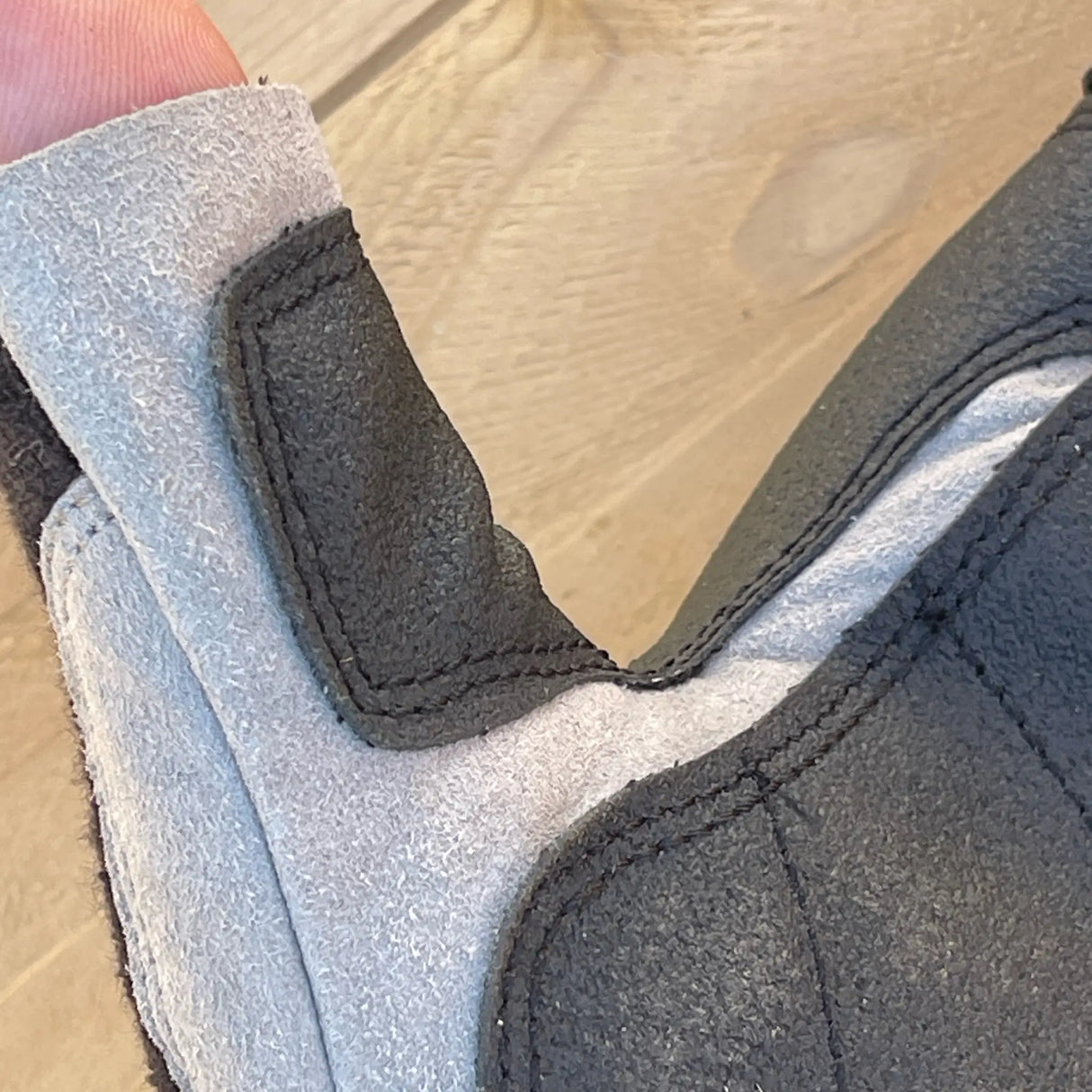 Ironclad Framer Gloves - back of hand view showing reinforced thumb grip