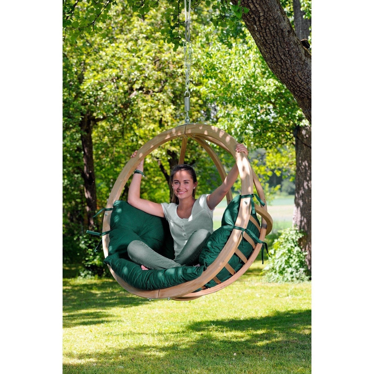 Amazonas Globo Single Verde Hanging Egg Chair