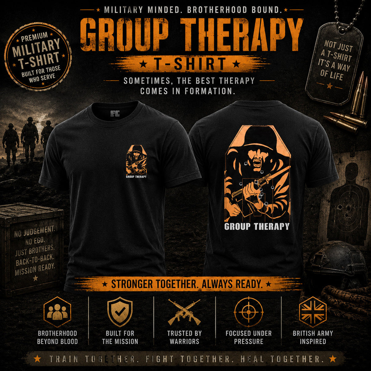 Fig 11 Group Therapy Double Print T-Shirt - Design
