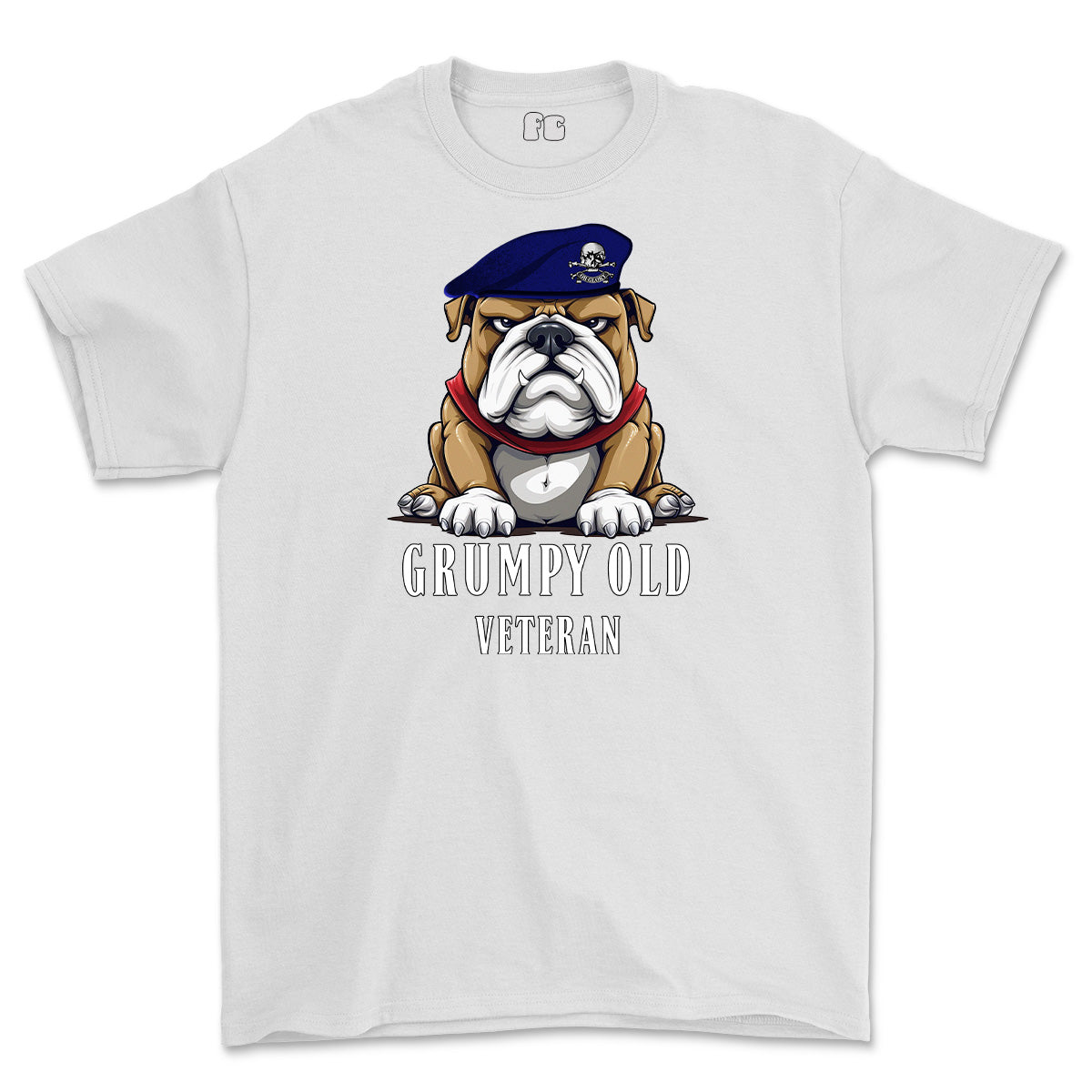 Grumpy Old 17th/21st Lancer Veteran Printed T-Shirt - White