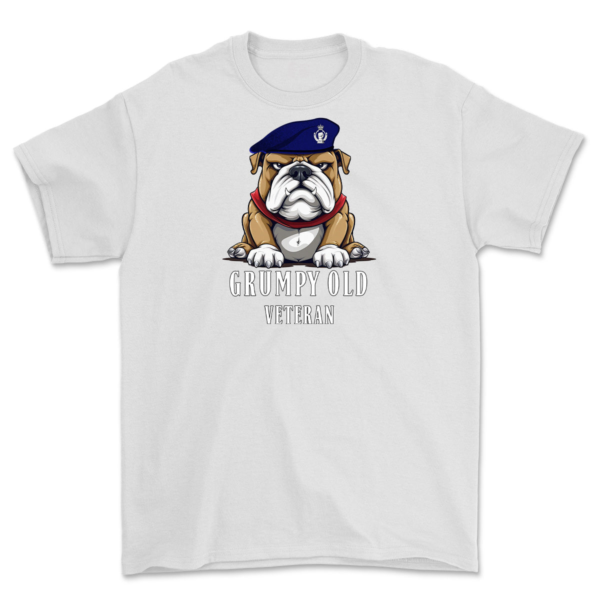 Grumpy Old Royal Armoured Corps Veteran Printed T-Shirt - White