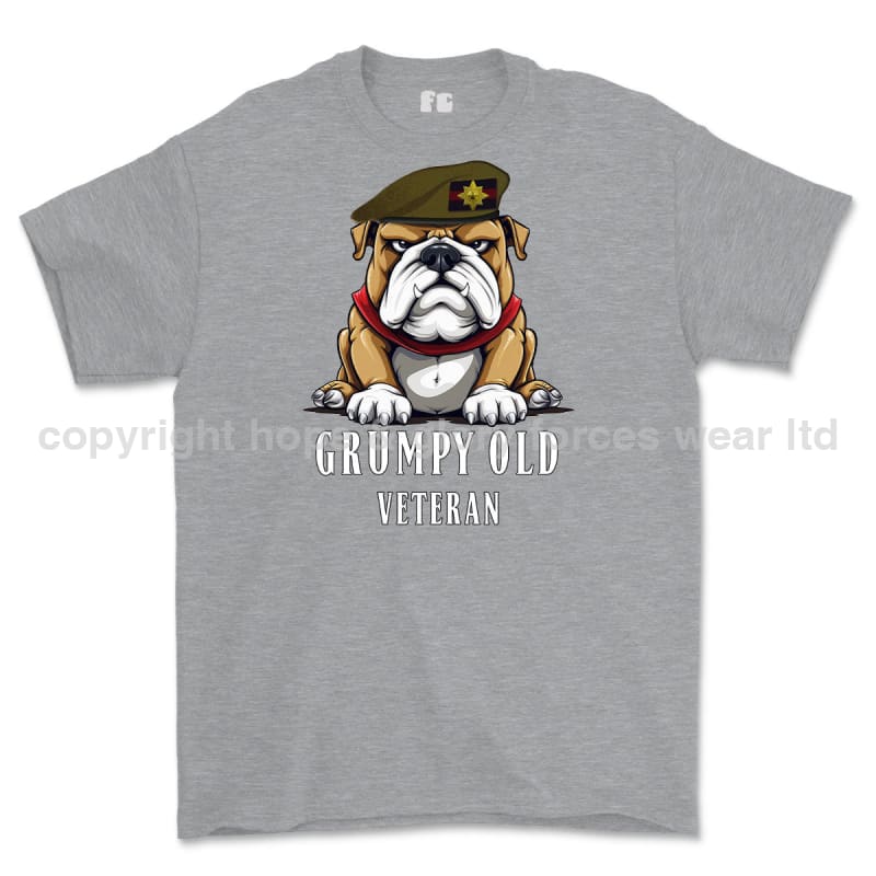 Grumpy Old Irish Guards Veteran Printed T-Shirt - Sports Grey