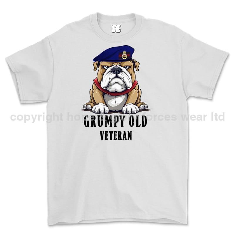 Grumpy Old Life Guards Veteran Printed T-Shirt - White
