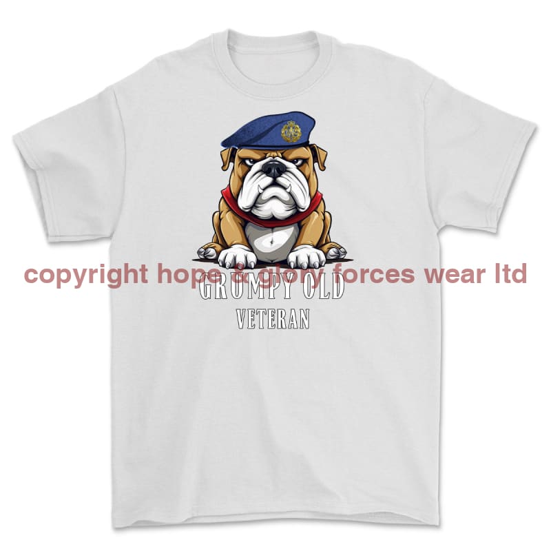 Grumpy Old RAF Veteran Printed T-Shirt - White