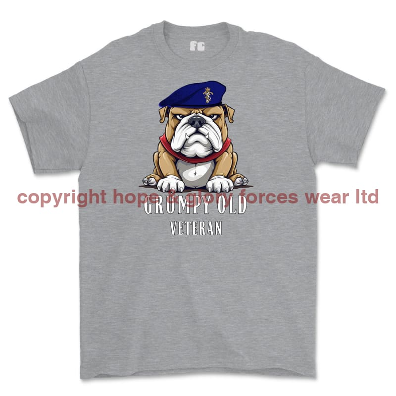 Grumpy Old REME Veteran Printed T-Shirt - Sports Grey
