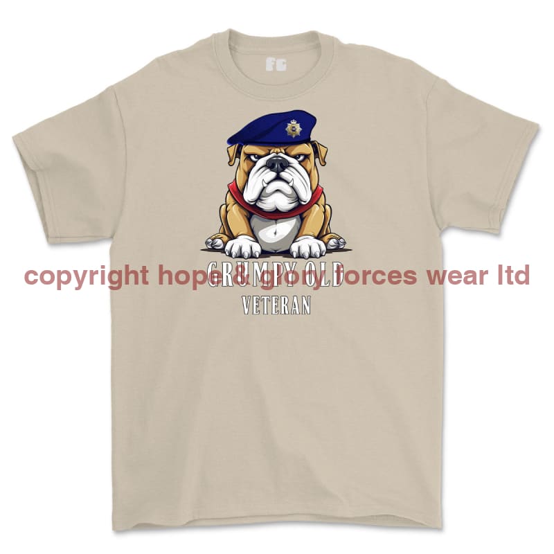 Grumpy Old Royal Corps Of Transport Veteran Printed T-Shirt - Sand