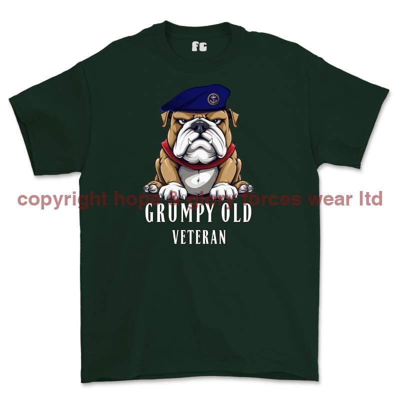 Grumpy Old Royal Navy Veteran Printed T-Shirt - Navy Blue (alternate view)