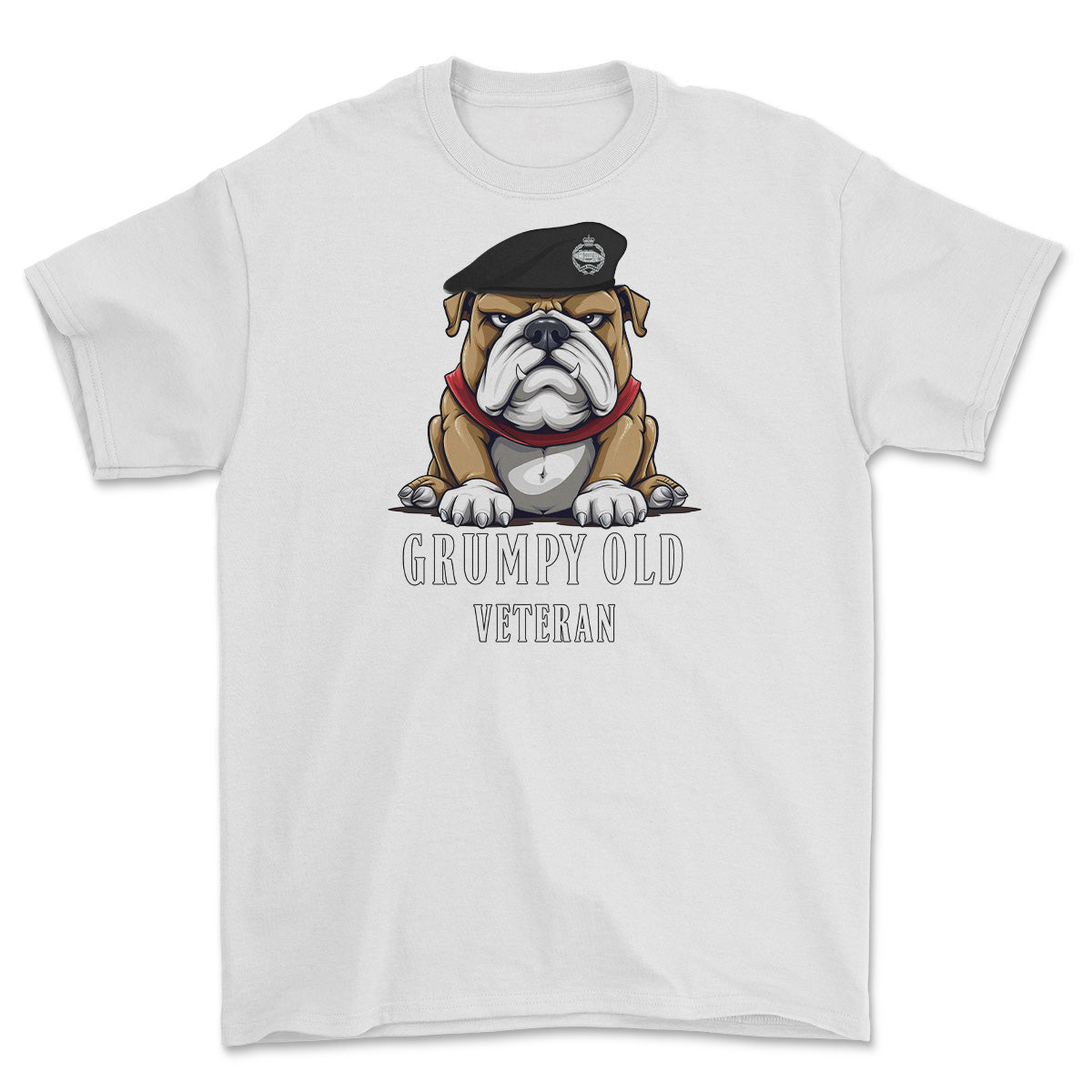 Grumpy Old RTR Tankie Veteran Printed T-Shirt - White