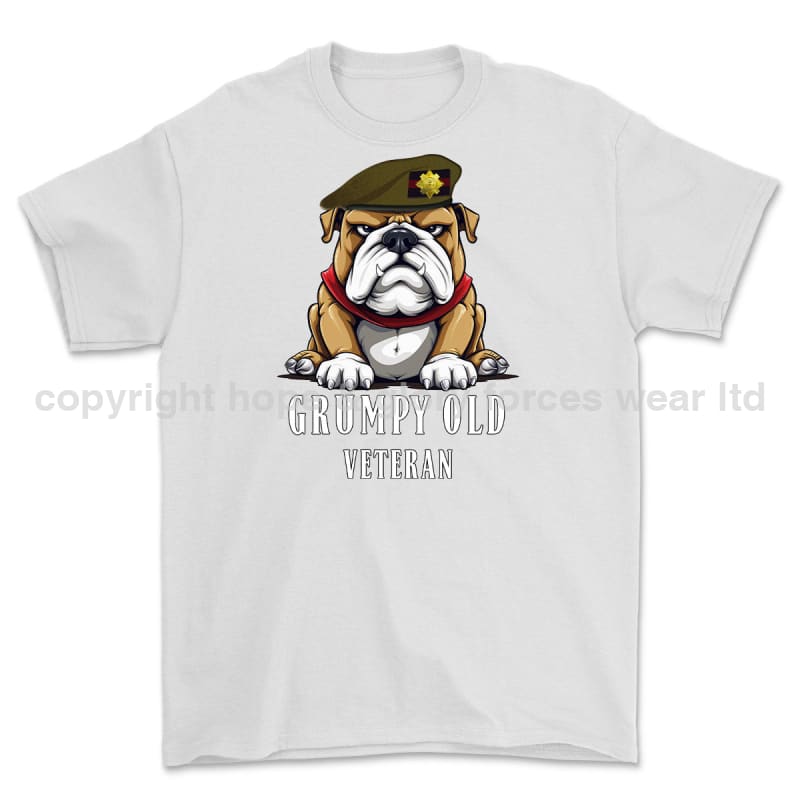 Grumpy Old Scots Guards Veteran Printed T-Shirt - White