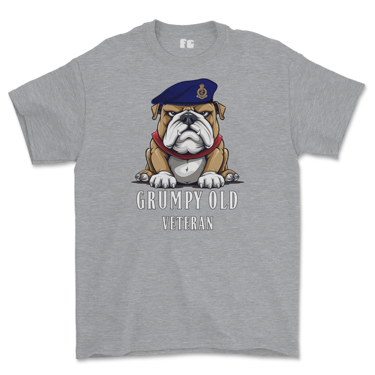 Grumpy Old RAMC Medic Veteran Printed T-Shirt - Sports Grey