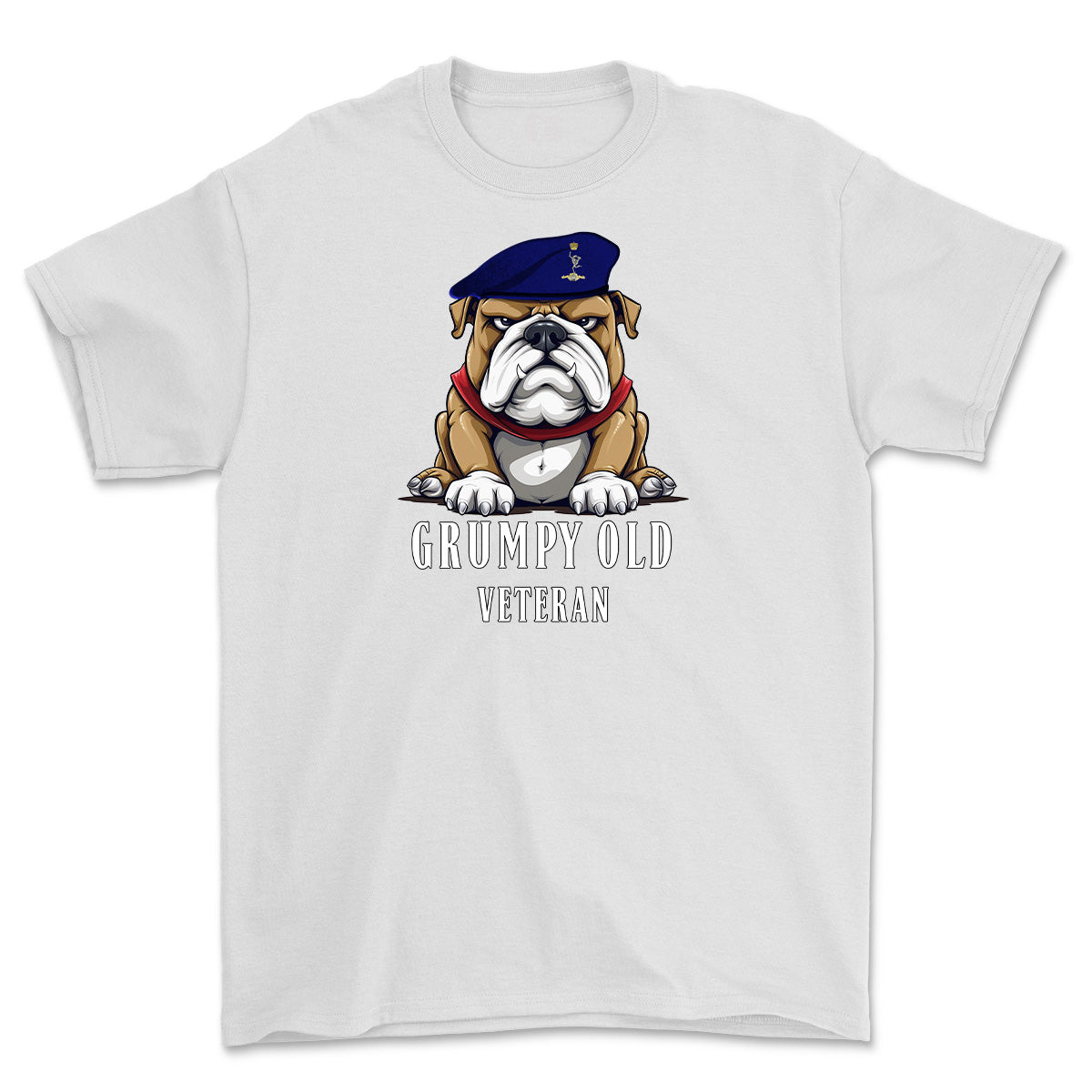Grumpy Old Royal Signals Veteran Printed T-Shirt - White