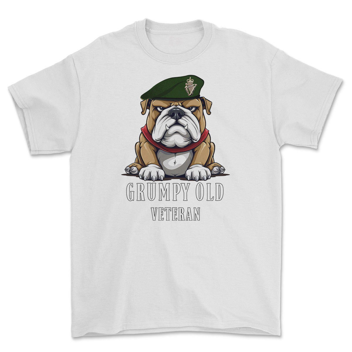 Grumpy Old UDR Veteran Printed T-Shirt - White