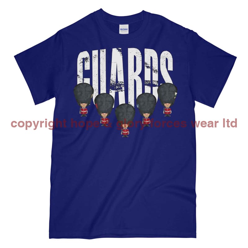 Guards On Parade Military Printed T-Shirt - Navy Blue