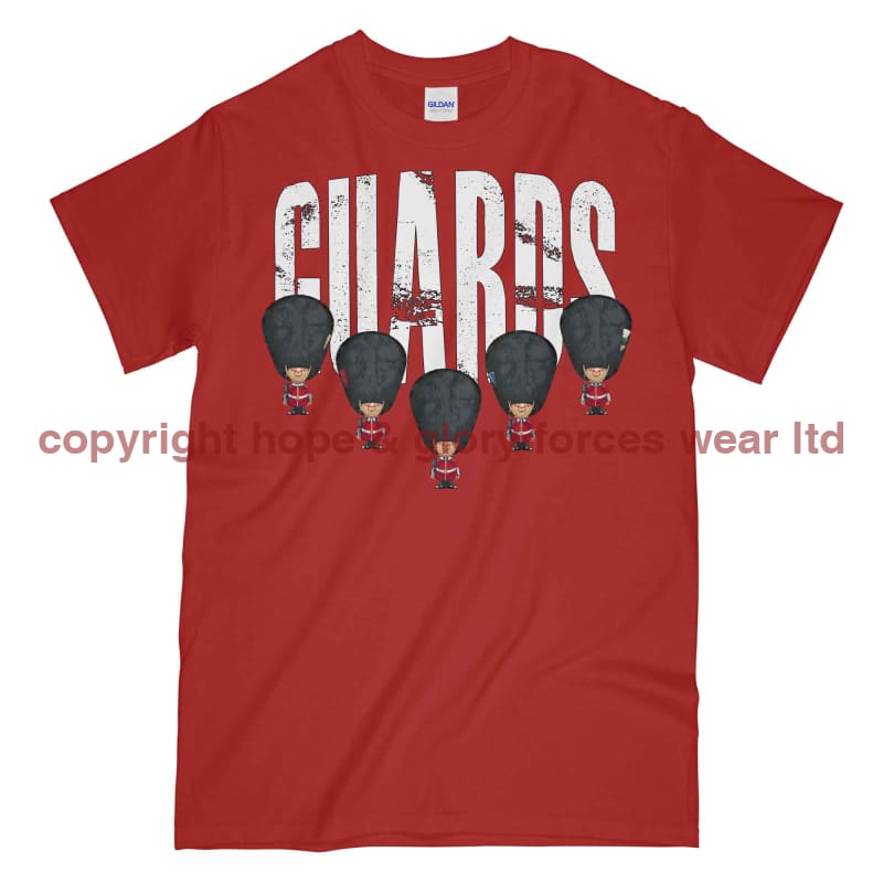 Guards On Parade Military Printed T-Shirt - Red