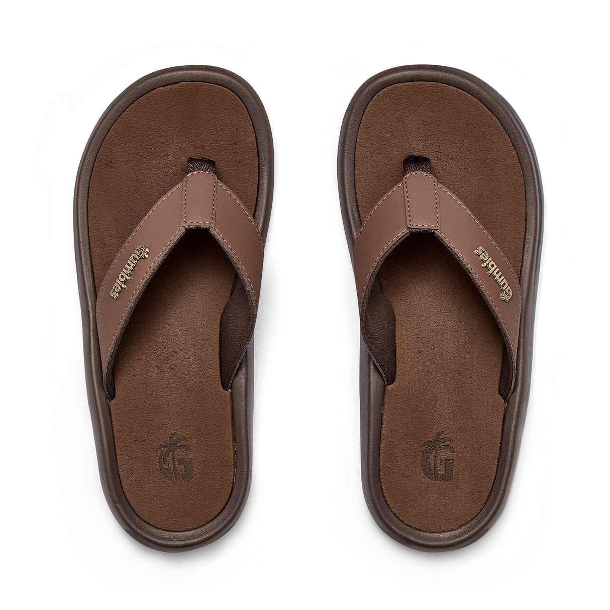 Gumbies Noosa Flip-Flops - Men's Brown alternate view 3