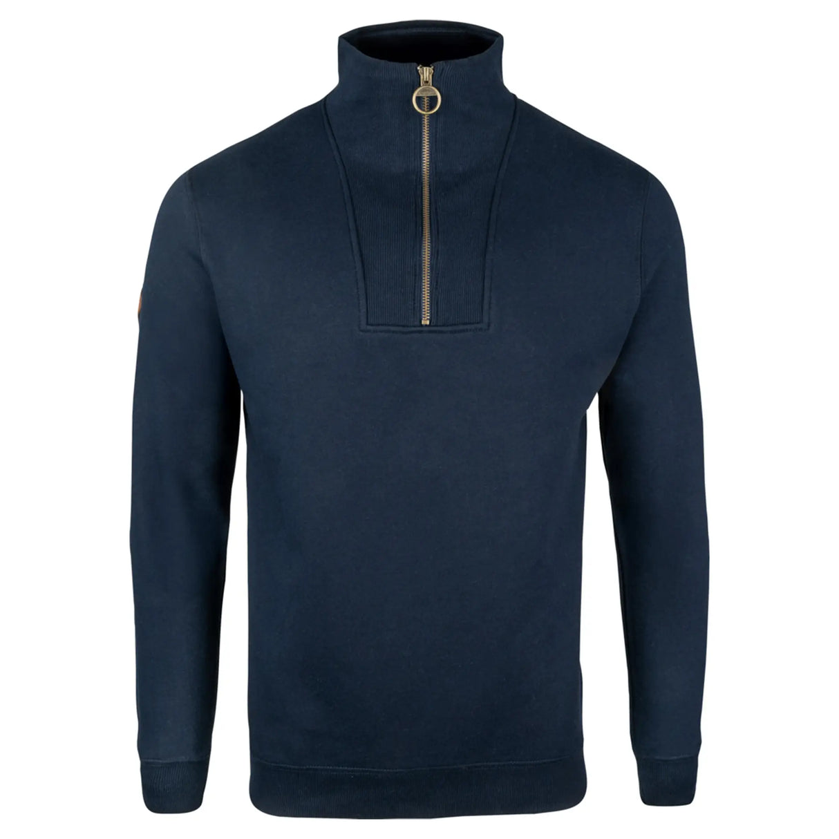 Jack Pyke Half Zip Sweatshirt in navy blue from the front on white background
