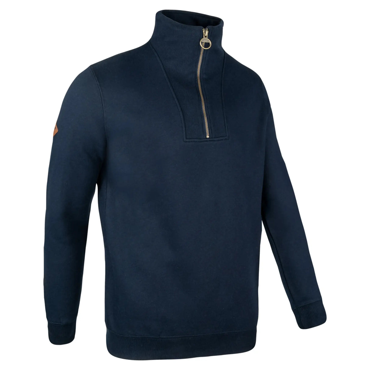 Jack Pyke Half Zip Sweatshirt in navy blue from the front right on white background