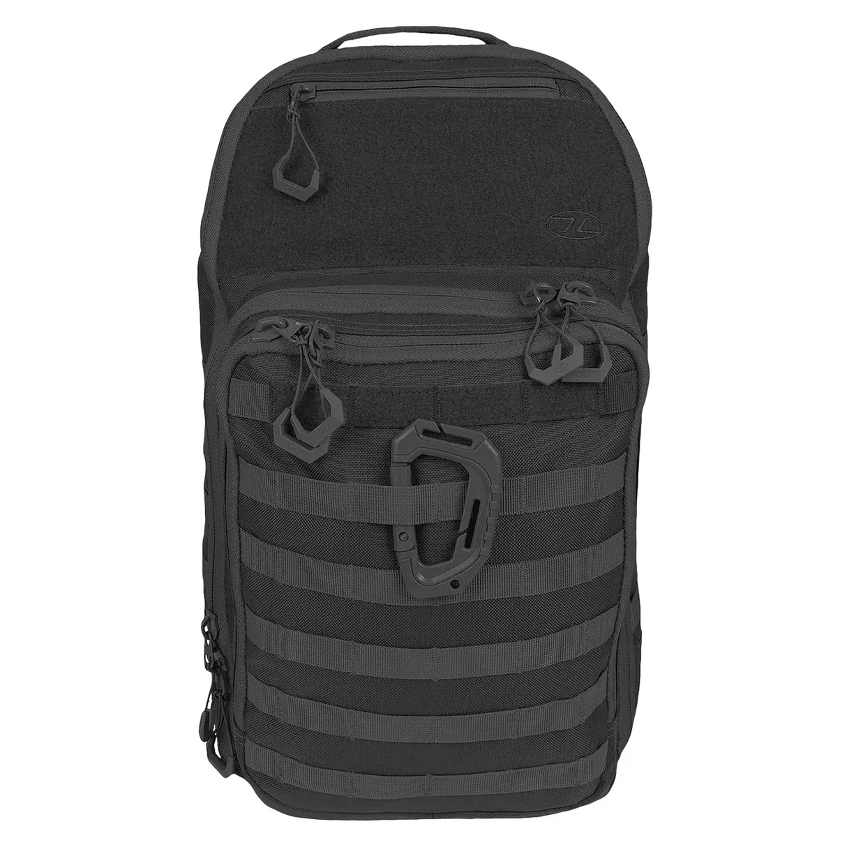 Highlander Harrier 25L MOLLE Rucksack Black front view | Task Outdoor