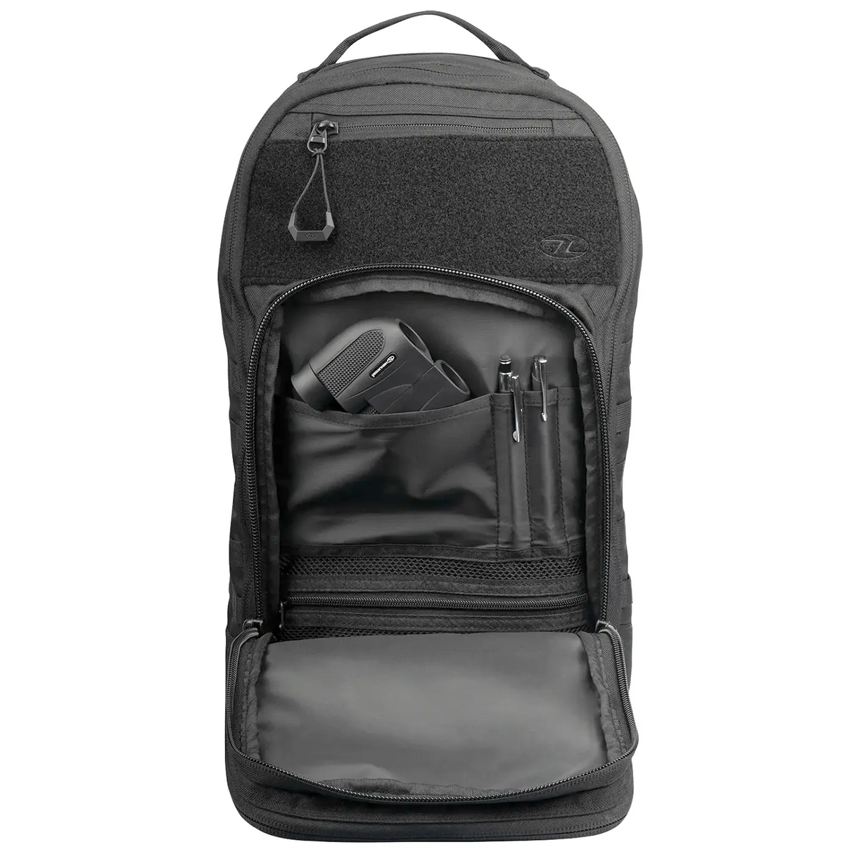 Highlander Harrier 25L MOLLE Rucksack Black admin pockets
