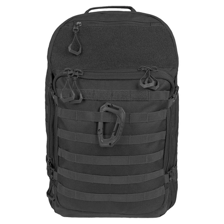 Highlander Harrier 35L MOLLE Rucksack Black front view | Task Outdoor