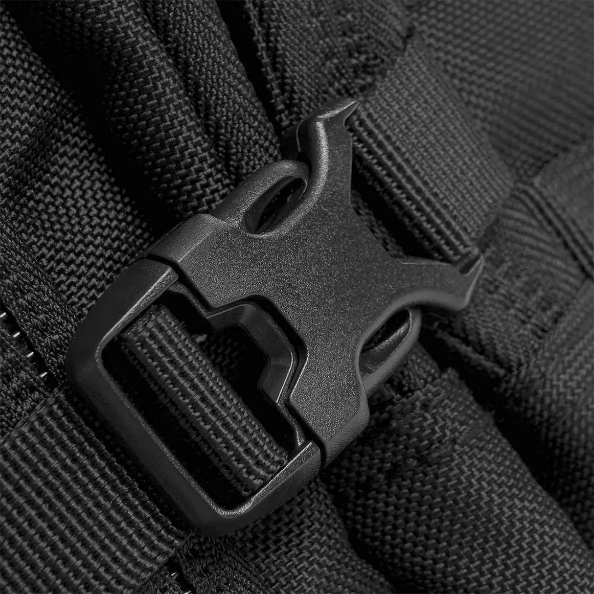Highlander Harrier 35L MOLLE Rucksack Black Quick Release Buckle