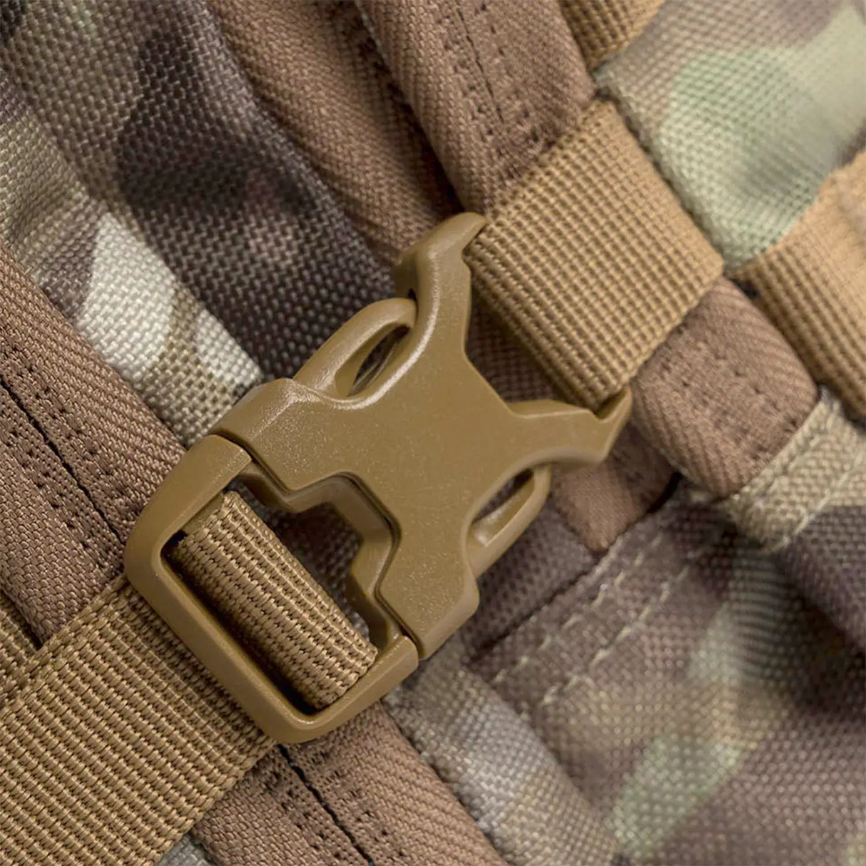 Highlander Harrier 35L MOLLE Rucksack HMTC Camouflage Buckles