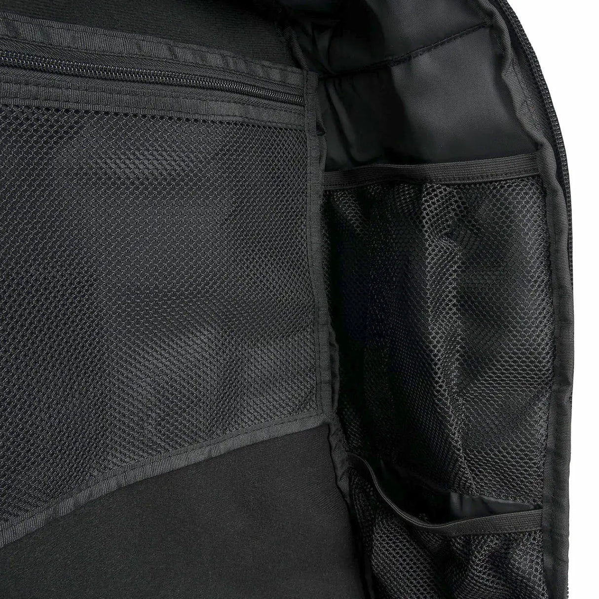 Highlander Harrier 45L MOLLE Rucksack in Black close up mesh pockets