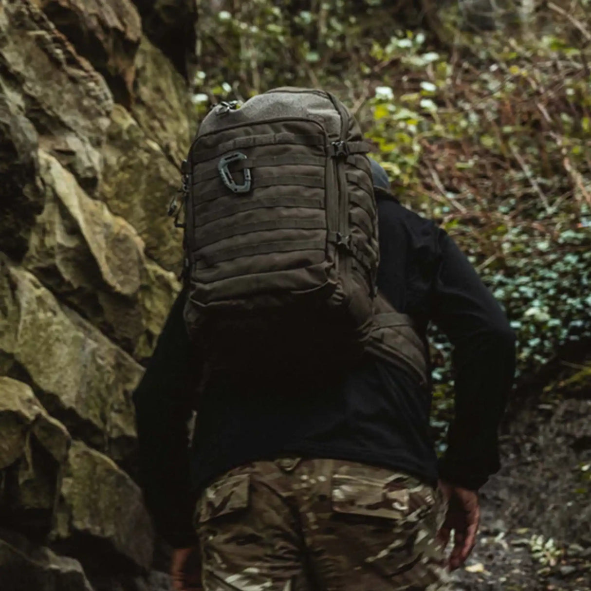 Highlander Harrier 45L MOLLE Rucksack in ranger green for military, hiking