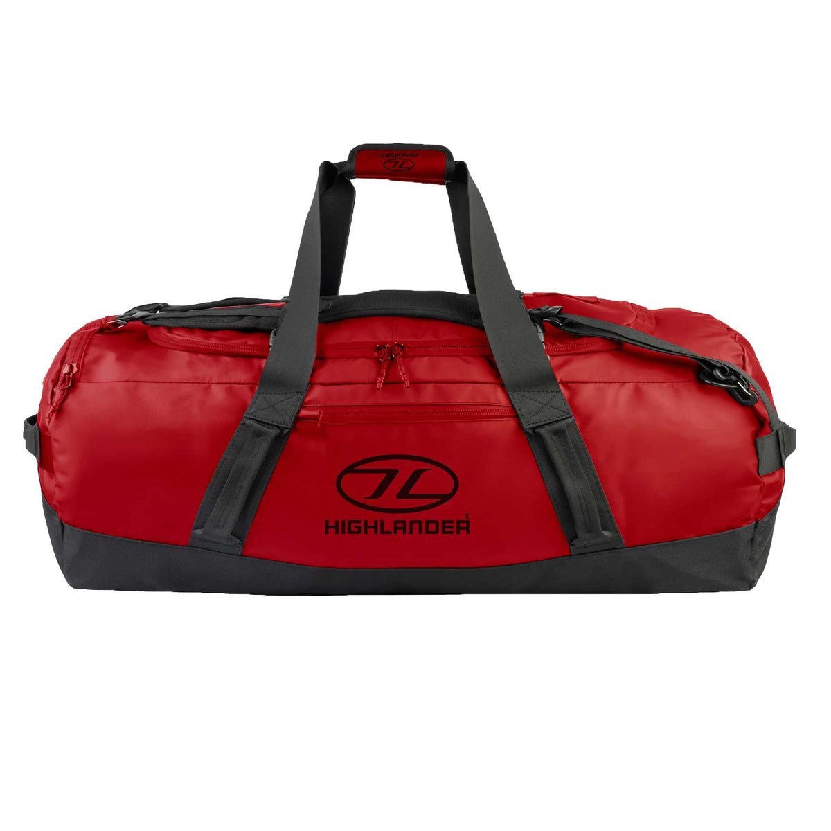 Highlander Hauler Duffel Bag 120L - in red from the front