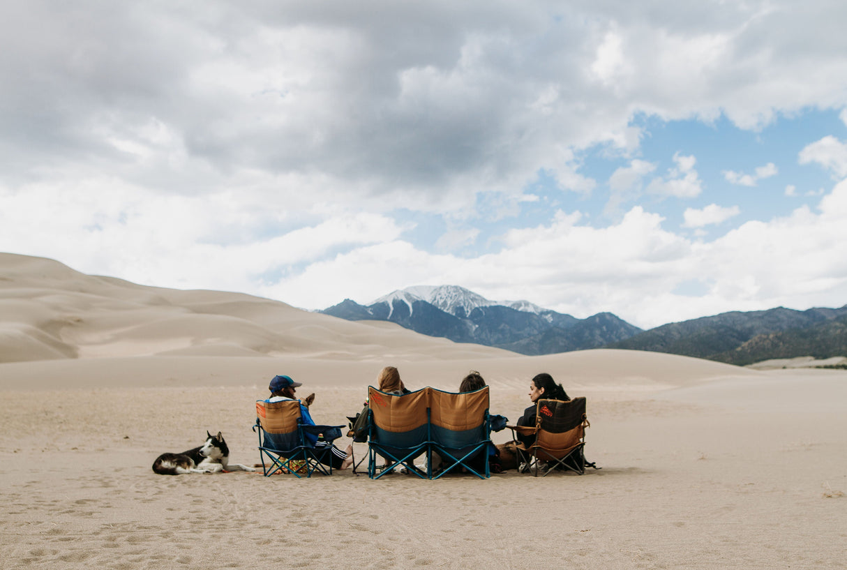 Kelty Low-Loveseat Double Camping Chair in Deep Lake/Fallen Rock