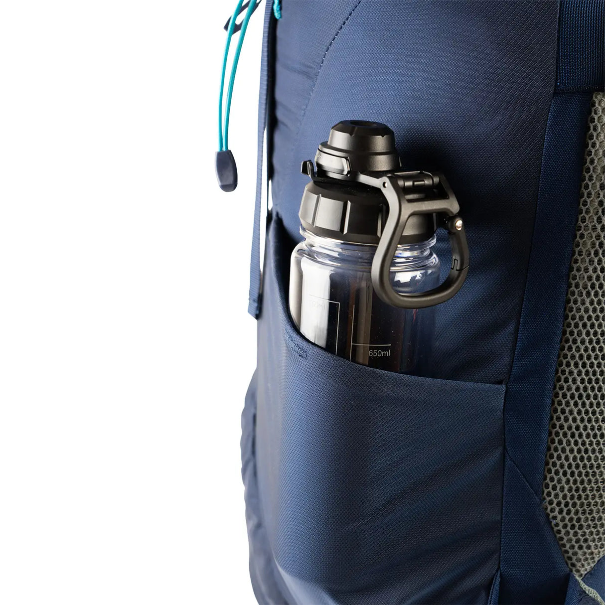 Highlander Ivar Women's 38L Rucksack navy blue side pockets - on white background