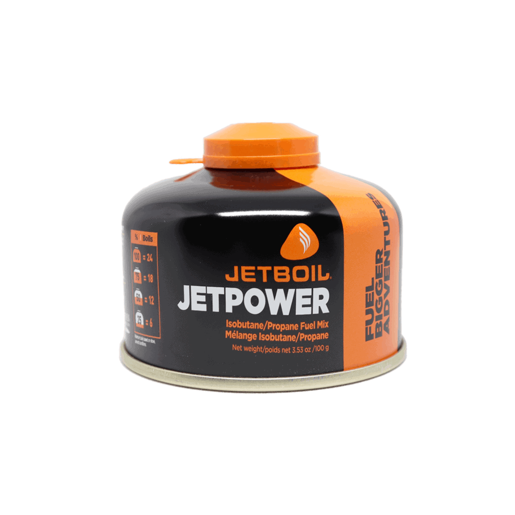 Jetboil 100g Jetpower Fuel Canister - front