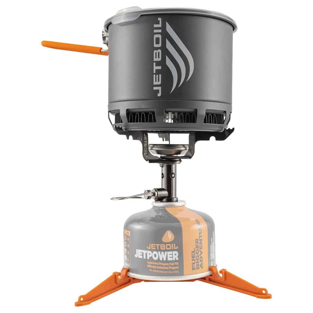 Jetboil Stash Lightweight Cooking System - Carbon packed into the cook pot