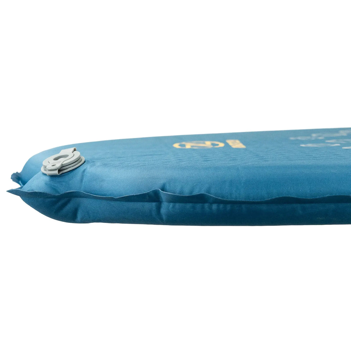 Highlander Self-Inflating Kip Sleeping Mat 50mm in deep blue from the side